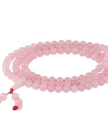 Rose Quartz Mala Beads Necklace – Beads for Love and Healing